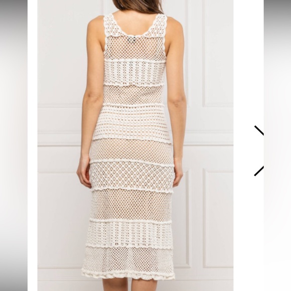 Pinko Jamaica Crotchet Lace Dress. - Picture 3 of 12